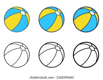 Beach ball vector design illustration isolated on white background