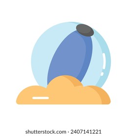 Beach ball vector design, for summer and beach, leisure and fun time