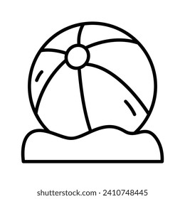 Beach ball vector design, for summer and beach, leisure and fun time