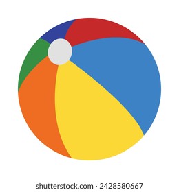 Beach Ball Vector Flat Icon