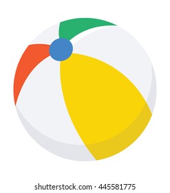 Beach Ball Vector Icon