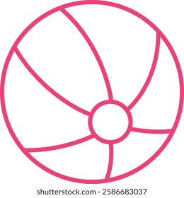 Beach Ball vector icon. Can be used for printing, mobile and web applications.
