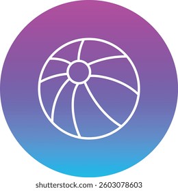Beach Ball vector icon. Can be used for printing, mobile and web applications.