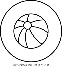 Beach Ball vector icon. Can be used for printing, mobile and web applications.