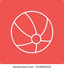 Beach Ball vector icon. Can be used for printing, mobile and web applications.