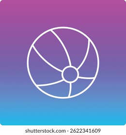 Beach Ball vector icon. Can be used for printing, mobile and web applications.