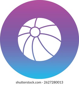 Beach Ball vector icon. Can be used for printing, mobile and web applications.