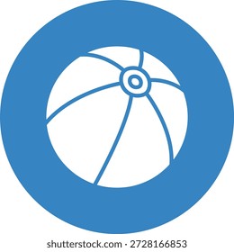 Beach ball Vector Icon Design Illustration