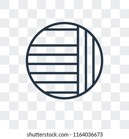 Beach ball vector icon isolated on transparent background, Beach ball logo concept
