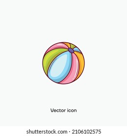Beach ball vector icon. Premium quality.