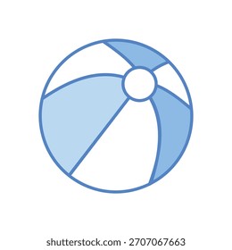 Beach Ball vector icon stock illustration