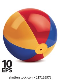 Beach Ball. Vector Illustration