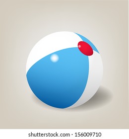 Beach ball. Vector illustration