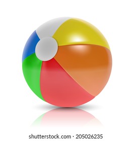 Beach ball. Vector illustration