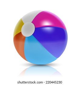 Beach ball. Vector illustration