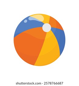 Beach Ball vector illustration. beach ball game icon vector. beach ball sports illustration