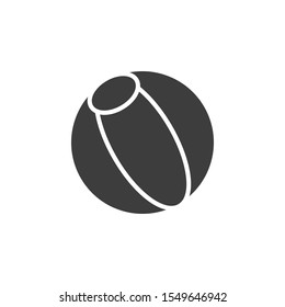 Beach Ball vector illustration. Glyph style icon