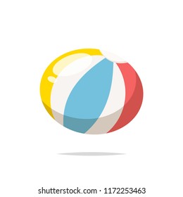 Beach ball vector isolated