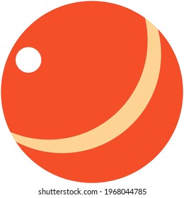 Beach ball vector, school toy for kids isolated icon