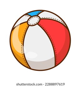 beach ball vector. summertime element design