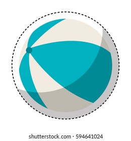 beach balloon isolated icon