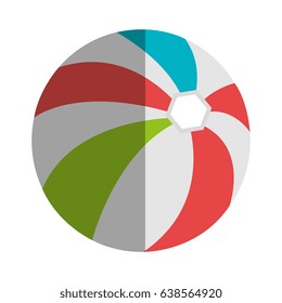 beach balloon isolated icon