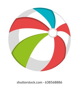 beach balloon isolated icon