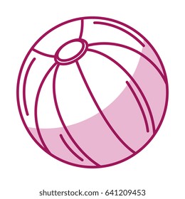 beach balloon isolated icon