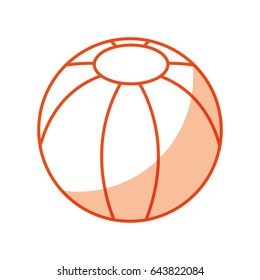 beach balloon isolated icon