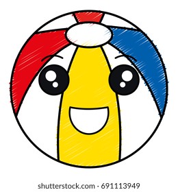 beach balloon isolated icon
