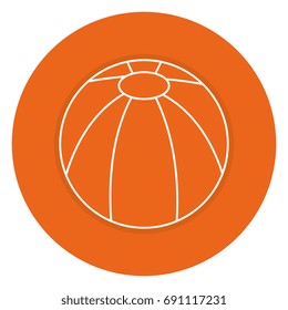 beach balloon isolated icon