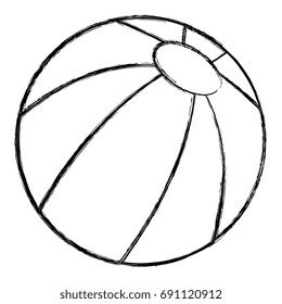 beach balloon isolated icon