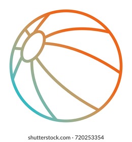 beach balloon isolated icon