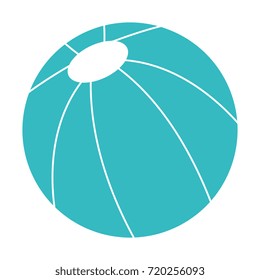 beach balloon isolated icon