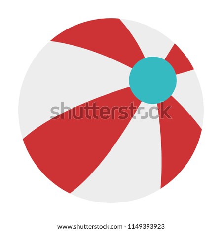 beach balloon isolated icon
