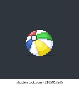 beach balloon in pixel art style