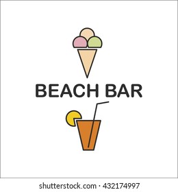 Beach bar design template