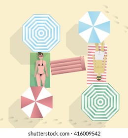 BEACH BATHERS TYPE. "H"