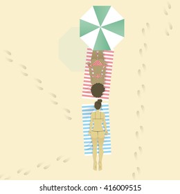 BEACH BATHERS TYPE. "I"