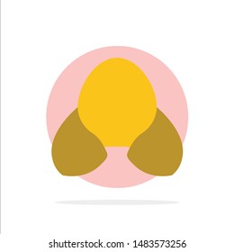 Beach, Bikini, Clothes, Clothing Abstract Circle Background Flat color Icon