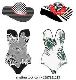 
beach bikini beach hat holiday sun sea summer vacation vacation