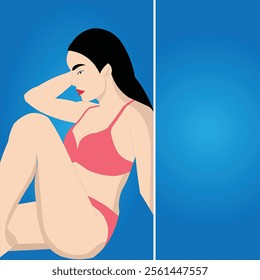 beach bikini vector illustration design clean and unique latest