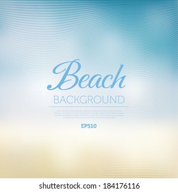 Beach blurred background