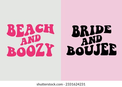 Beach and boozy t shirt design