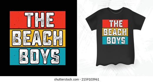 The Beach Boys Funny Retro Vintage Kitesurfing T-shirt Design