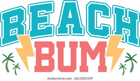Beach bum , Summer design