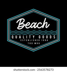 Beach California Surf wear Vector
