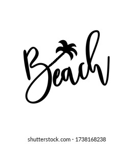 Beach calligraphy with palm tree
Good for T shirt print, greeting card, poster, textile and gifts design.