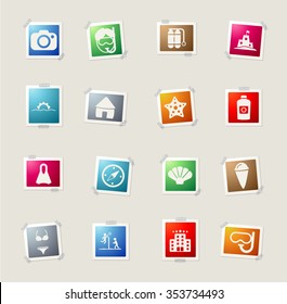 Beach card icons for web