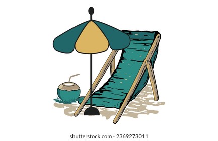 Beach Chair California Surfing Design,
California Surfing Boats Colorful Beach  Illustration Design, Hello, Summer California Beach Vector T-shirt Design.